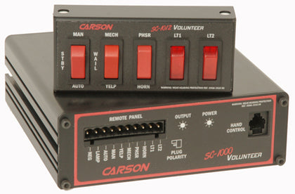 Carson SC-1012 Volunteer Remote Siren with 2 Level Light Control