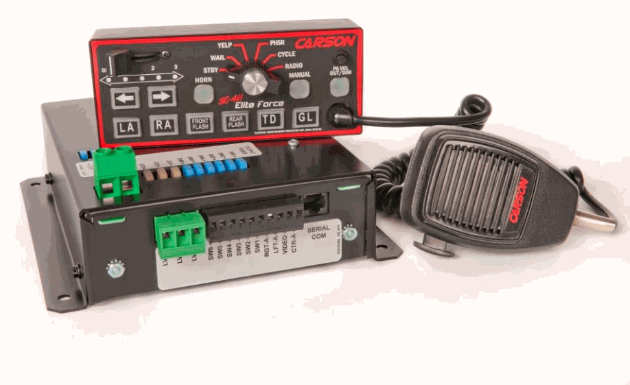 Carson SC-411-RD Dual Tone Police & Fire Console Siren